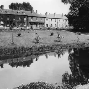 Print of Brine Baths Park, Droitwich, July 1939 Print of Brine Baths Park, Droitwich, July 1939