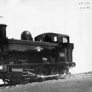 BR Pannier Tank No. 1368 Print, 1959 BR Pannier Tank No. 1368 Print, 1959