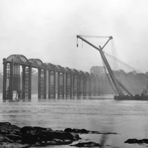 Demolición del puente ferroviario de la carretera Severn en 1967