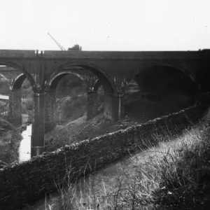 Gwaun-cae-Gurwen Viaduct Print, c. 1920s Gwaun-cae-Gurwen Viaduct Print, c. 1920s