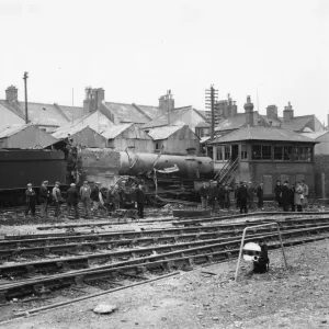 Bomb damage to Bowden Hall locomotive Print, 30th April 1941 Bomb damage to Bowden Hall locomotive Print, 30th April 1941