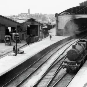 Penzance Station Print, c. 1940, Cornwall Penzance Station Print, c. 1940, Cornwall