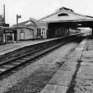 Station von Frome im Somerset um ca. 1970 Station von Frome im Somerset um ca. 1970