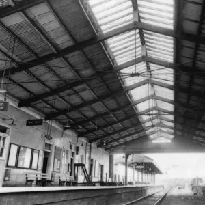 Innere Sicht von Frome Bahnhof, Somerton, ca. 1970er Jahre Innere Sicht von Frome Bahnhof, Somerton, ca. 1970er Jahre