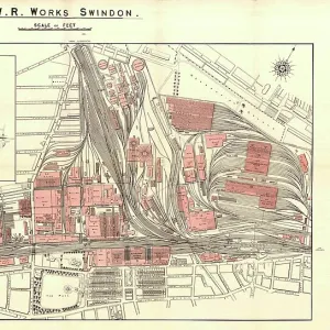 Swindon Works Map c.1940