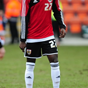 Bristol City's Albert Adomah at Blackpool's Bloomfield Road during Npower Championship Match, 02/03/2013