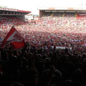 Fans on pitch-Promotion