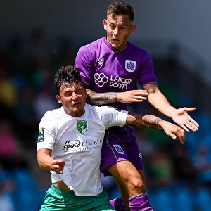 Josh Brownhill in Action: Pre-season Friendly between Guernsey FC and Bristol City, 2017
