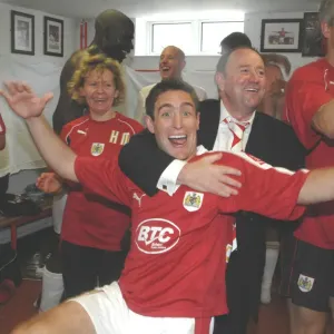 Gary Johnson Lee Johnson Print - Bristol City FC Promotion Gary Johnson Lee Johnson Print - Bristol City FC Promotion