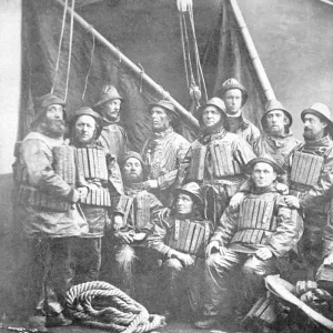 Ramsgate crew 1881 taken following the rescue of Indian Chief