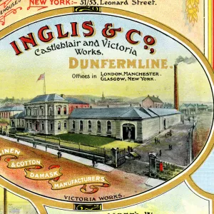 Advert, Inglis & Co, Linen and Cotton, Dunfermline