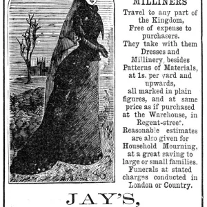 Advert for Jays of London Mourning for families