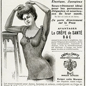 Advert for Le Crepe de Sante underwear 1906