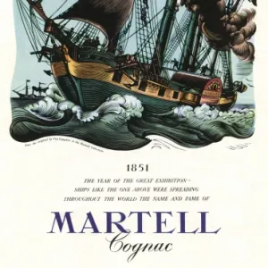 Advertisement for Martell Cognac