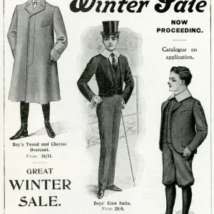 Advert for Peter Robinsons boys clothing 1902