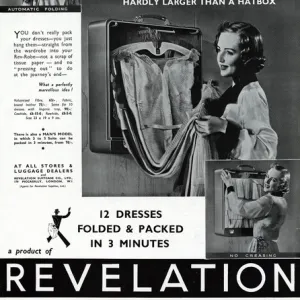 Advert for Revelation travel wardrobe 1938