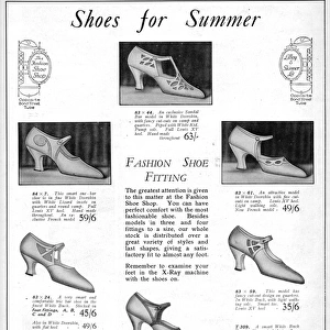 Advert for shoes by Lilley & Skinner Ltd, 358-360 Oxford Stre