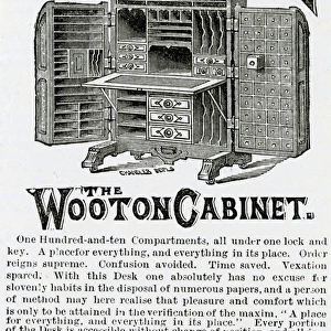 Advert for Wooton Cabinet 1884