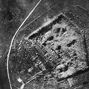 Aerial photograph of Mainvilliers Fort, France, WW1