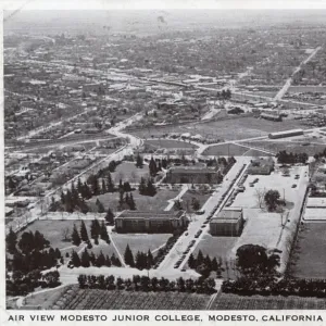 Aerial view, Modesto, Stanislaus County, California, USA