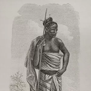 Africa. Congo. Man of the Bateke tribe (High Alima)