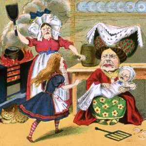 Alice in Wonderland, Duchess, cook and baby