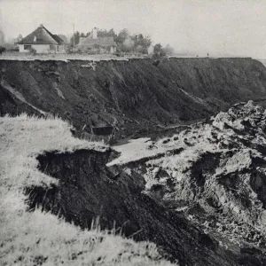 All that remained of a cliff at Beltinge near Herne Bay on the North Kent coast where