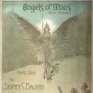 Angels of Mons, cover design for piano music