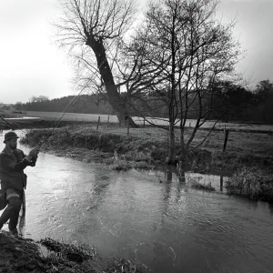 Angler near Waltons Cottage, Stafford