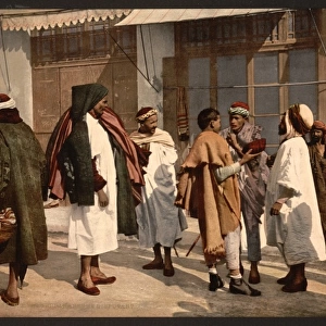 Arabs disputing, Algiers, Algeria