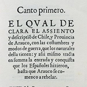 The Araucanian by Alonso de Ercilla