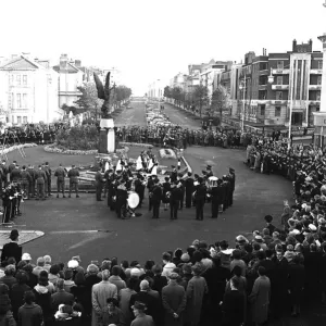 Armistice Day event in Eastbourne, Sussex