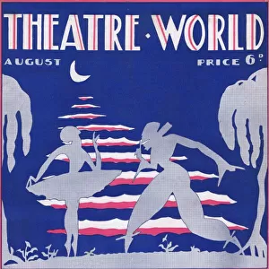 Art deco cover for Theatre World, August 1927