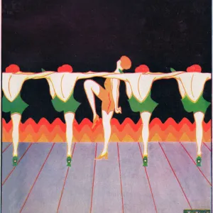 Art deco cover for Theatre World, February 1925