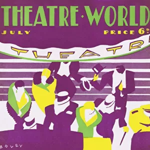 Art deco cover for Theatre World, July 1927