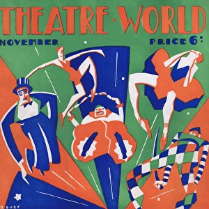 Art deco cover for Theatre World, November 1926
