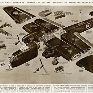Assembling the Whitley night bomber by G. H. Davis