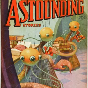 Astounding Stories Scifi magazine cover, Shadow out of Time