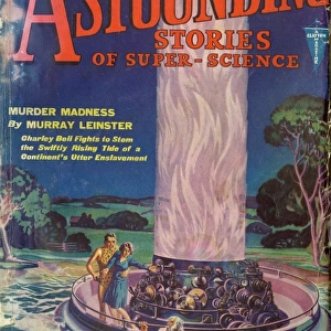 Atom Smasher, Astounding Stories Scifi Magazine Cover