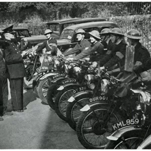 Auxiliary Fire Brigade riders, September 1939