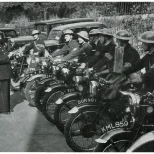 Auxiliary Fire Brigade riders, September 1939