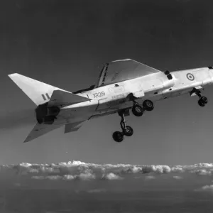 BAC TSR-2 XR219 in flight with undercarriage down