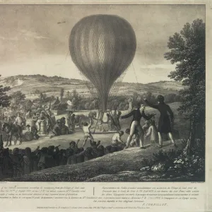 Balloon ascent from Seal, near Sevenoaks, Kent