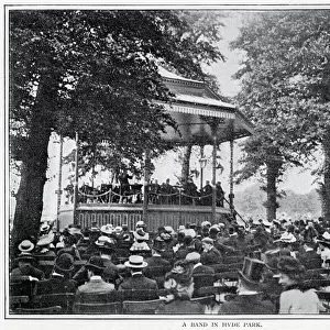 Bandstand in Hyde Park 1900