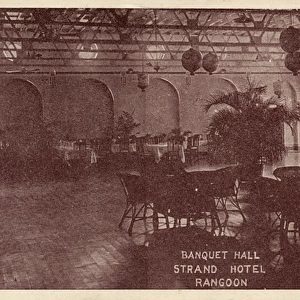 Banquet Hall, Strand Hotel, Rangoon, Burma