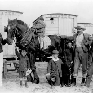 Bathing machine owner and swimming master, Essex