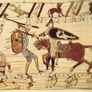 Bayeux Tapestry. 1066-1077. Battle of Hastings