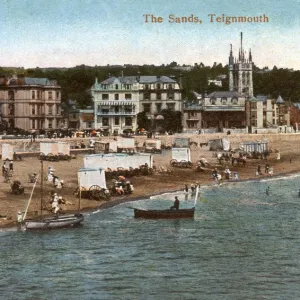 The beach, Teignmouth, Devon, England