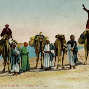 Bedouin Men in Tent, Syrian Desert Print. Art Prints, Posters