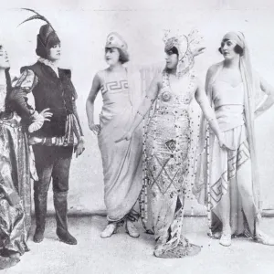 A bevy of girls in a scene from Monte Cristo Jr at the Winter Garden, New York (1919). Produced by the Shubert Brothers. Date: 1919